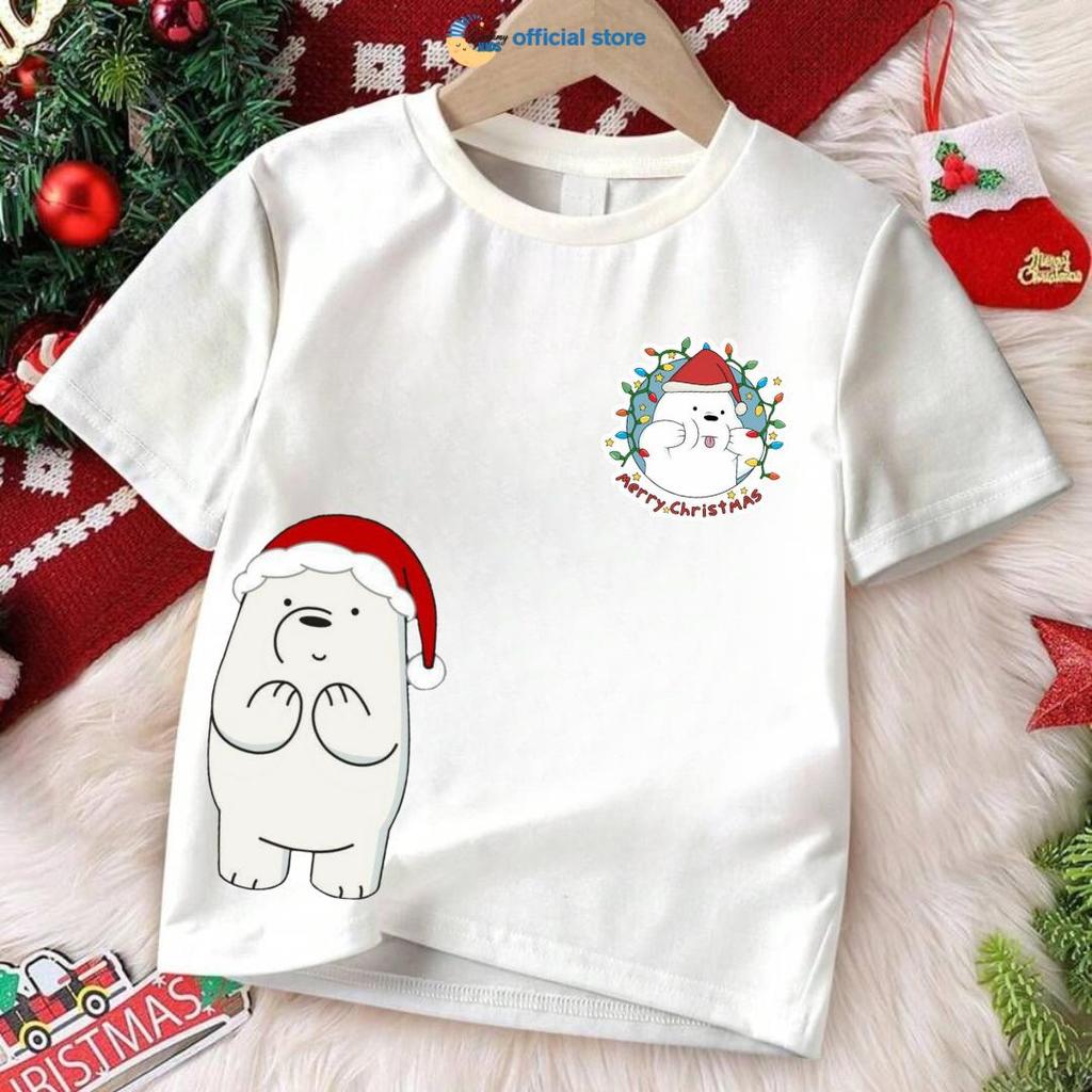 Áo Tròn, Bông, Be Gái, Be Trai, Giáng Sinh, Trẻ Em