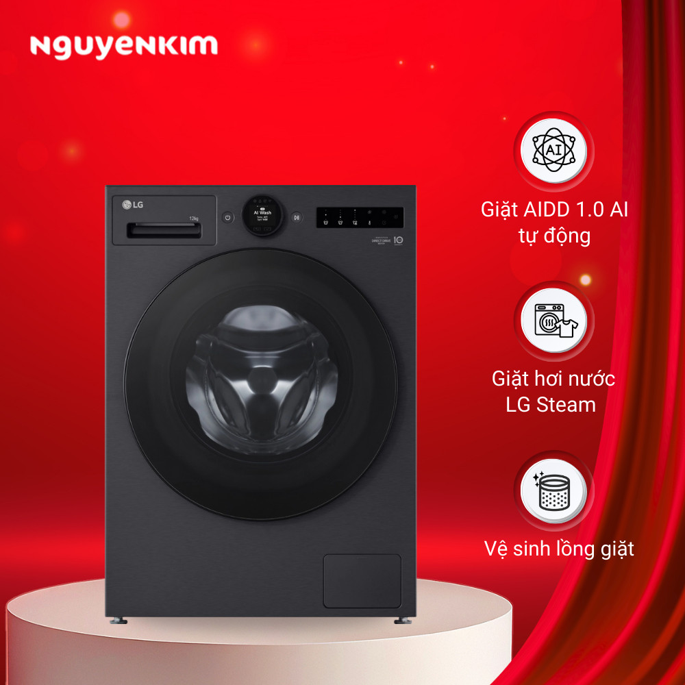 Máy giặt LG Inverter 12kg FX1412S3K - Hàng chính hãng