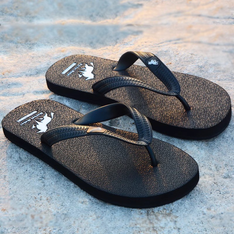 Nam Flip-Flops Nam Cao Su Flip-Flops Mặc Ngoài Trời Thể Thao Đi Biển Chống Trơn Trượt Chống Mài Mòn 