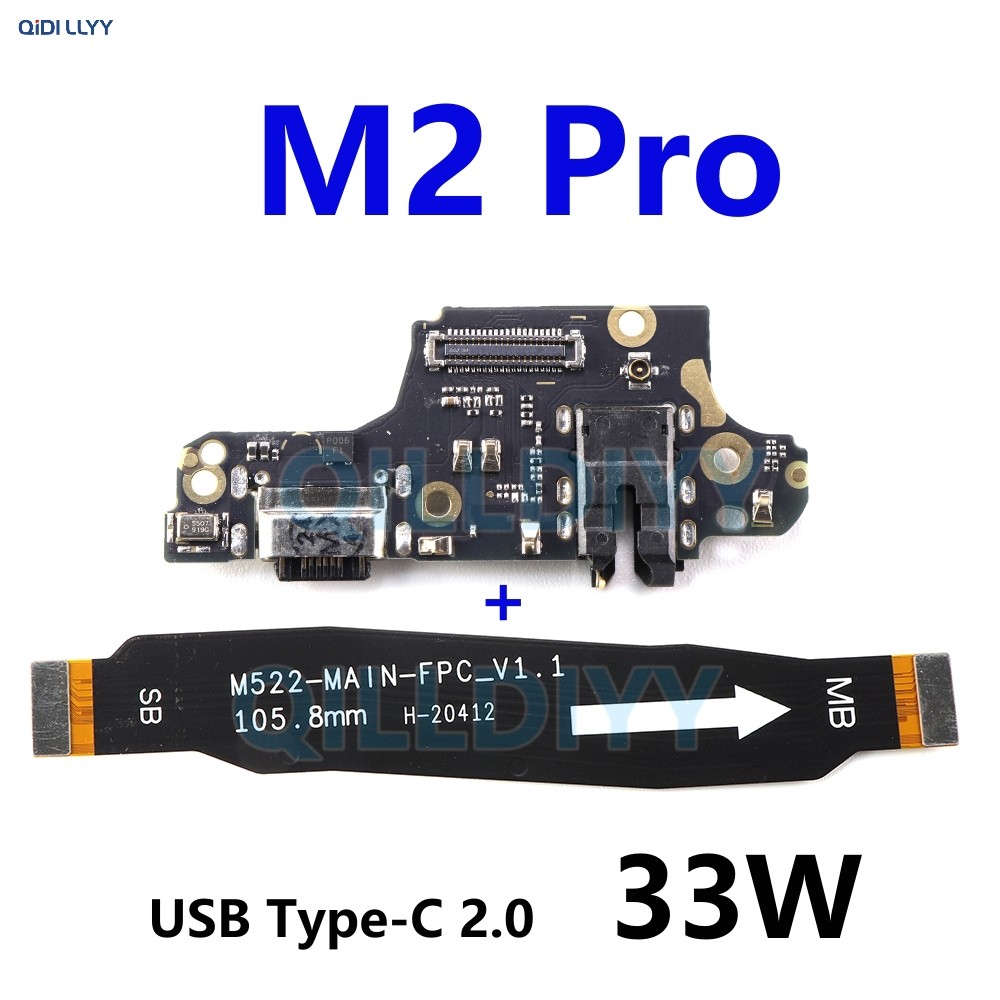 Sạc Nhanh Chính Cổng Sạc USB Bo Mạch Chủ Kết Nối Dock Cáp Mềm Cho Xiaomi Poco M2 Pro M2Pro