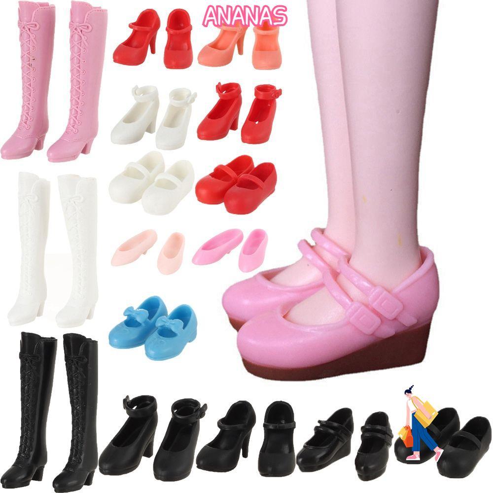 Giày Búp Bê ANANAS 31 Kiểu Giày Bốt Dài Đầu Gối Nữ Thời Trang