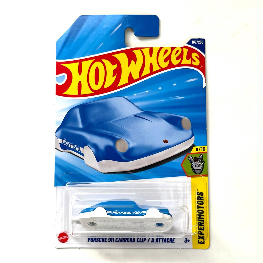 Hot Wheels C4982 Hot Little Xe thể thao PORSCHE 911 Móc khóa PORSCHE 911 CARRERA CLIP