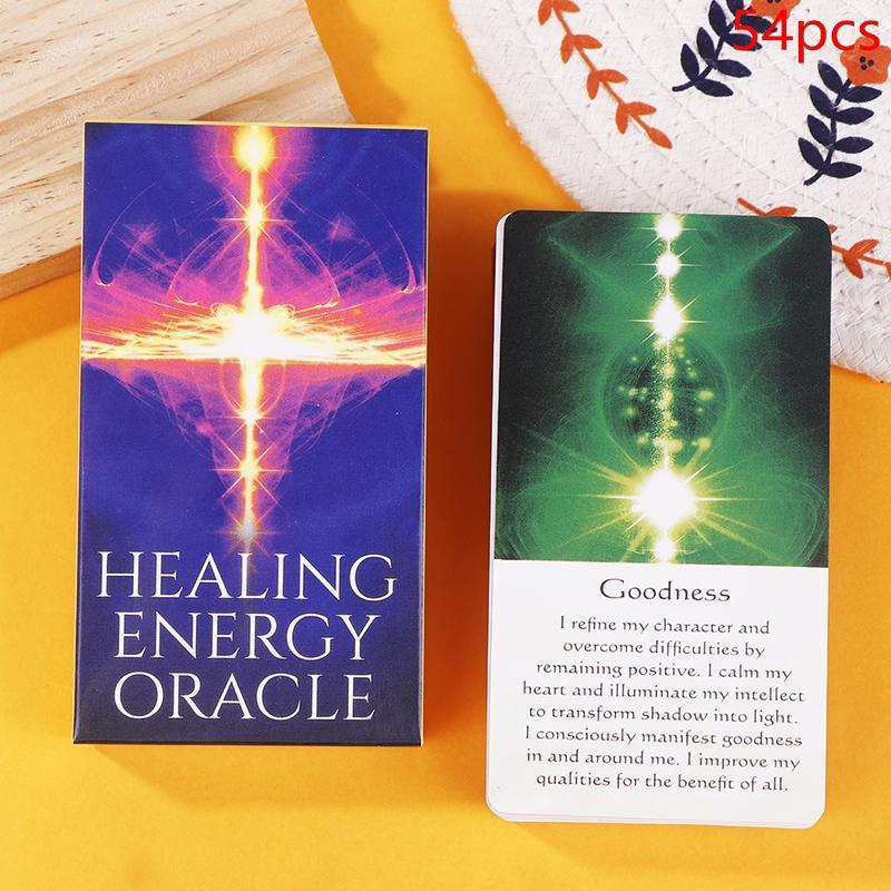 Healing Energy Oracle Cards 54 chiếc Phiên bản tiếng Anh Tarot Deck Wisdom Of The Divine Witchy Begi