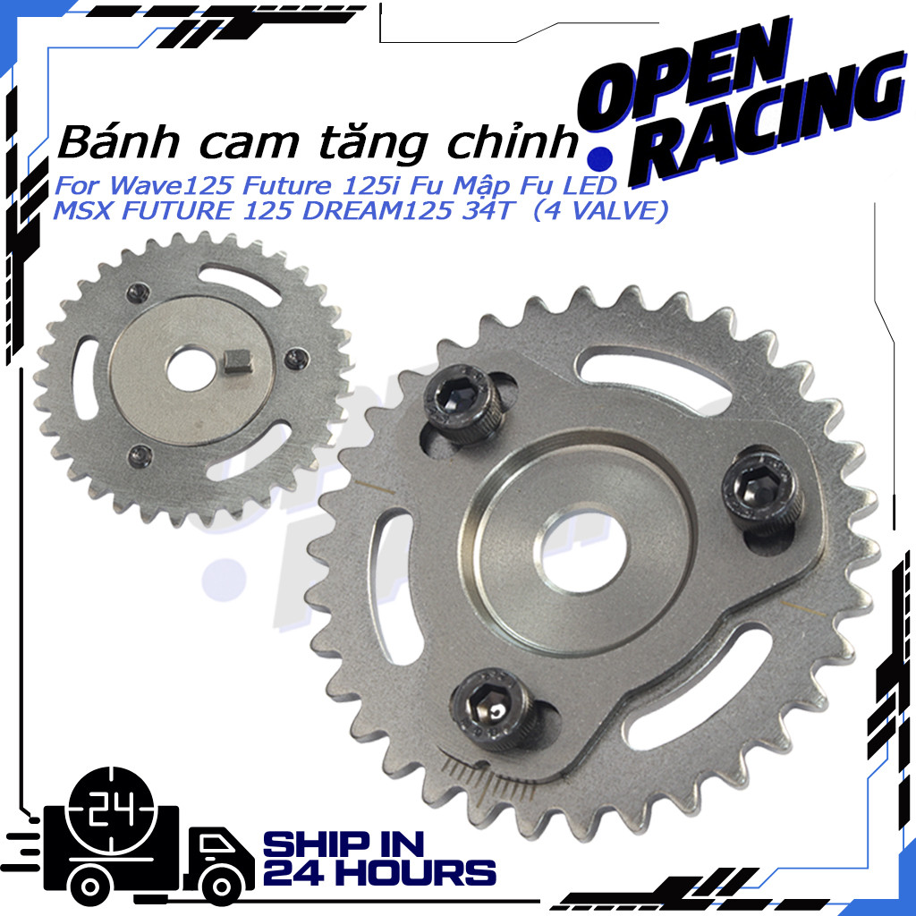 KENADA RACING Bánh cam tăng chỉnh Wave125 Future 125i Fu Mập Fu LED | Dĩa Cam độ MSX FUTURE 125 DREA