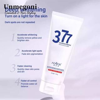 Unmegoni Sữa rửa mặt, Tẩy tàn nhang Làm sạch sâu 377 Kem tạo bọt, Làm trắng da nhẹ Làm sáng da Kiểm soát dầu Sữa rửa mặt Chăm sóc da mặt
