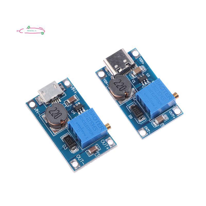 AdaChoi 1 Dc Sang Dc Bước Lên Bộ Chuyển Đổi Tăng Cường Chuyển Đổi Mô-đun Nguồn MT3608 Mico Type-C Gi