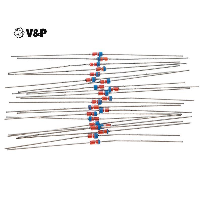 V & P 20 Cái 1N34A DO-35 germanium dò diode AM / FM pha lê đài phát thanh TV