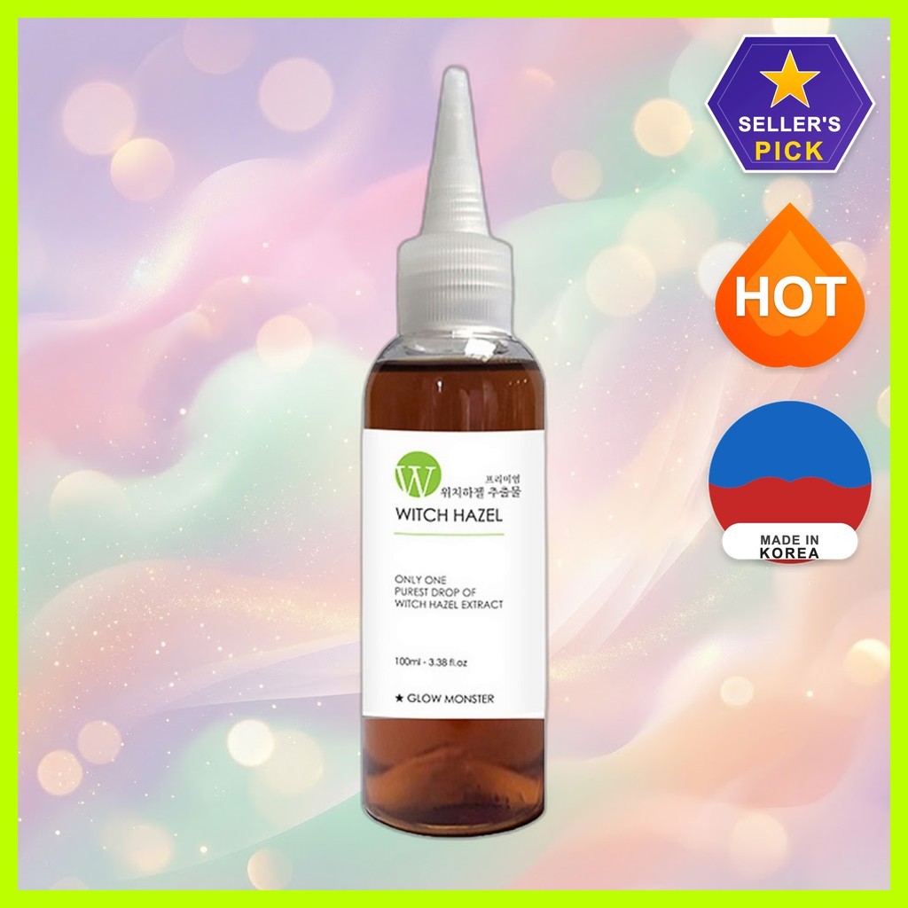 [quái vật phát sáng] Chiết xuất Witch Hazel cao cấp, 100ml / Chiết xuất Witch Hazel Hàn Quốc / Làm s