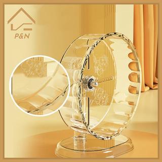 [P & N} Bánh xe lồng Hamster Bánh xe tập thể dục Acrylic trong suốt Ngăn ngừa trượt Đa năng Dễ dàng làm sạch có chân đế cho lồng Hamster [VN]