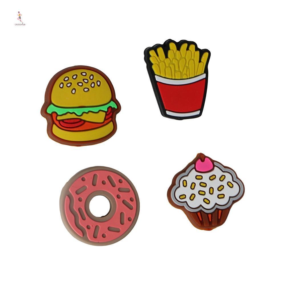 Bộ giảm chấn quần vợt CROSS, Silcone Hamburger Tennis Vợt rung, Thể thao ngoài trời Donut Cookie Piz