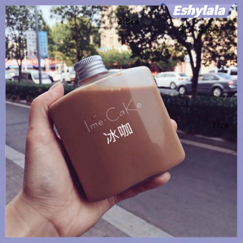 Eshylala 250ml Chai Nhựa Cho Đồ Uống Hộp Bảo Quản Bình Nước Uống Chai Nước Nhựa Có Nắp Mũ