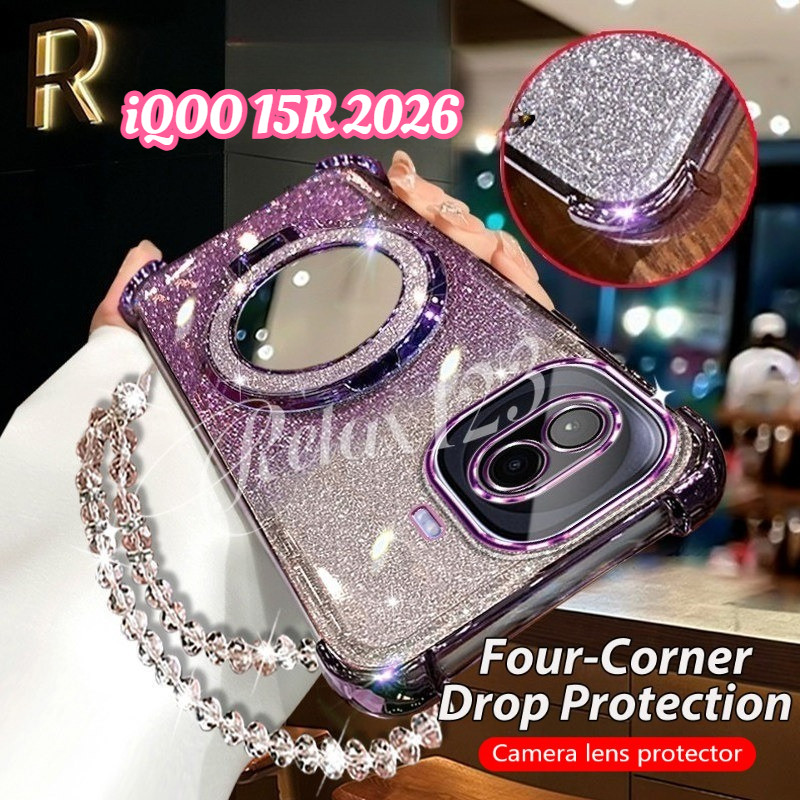 Dành cho iQOO 15R 5G vivo iQOO 15 R iQOO15R iqoo 15 R 15R iQOO 15 Vỏ điện thoại có dây treo bảo vệ ố