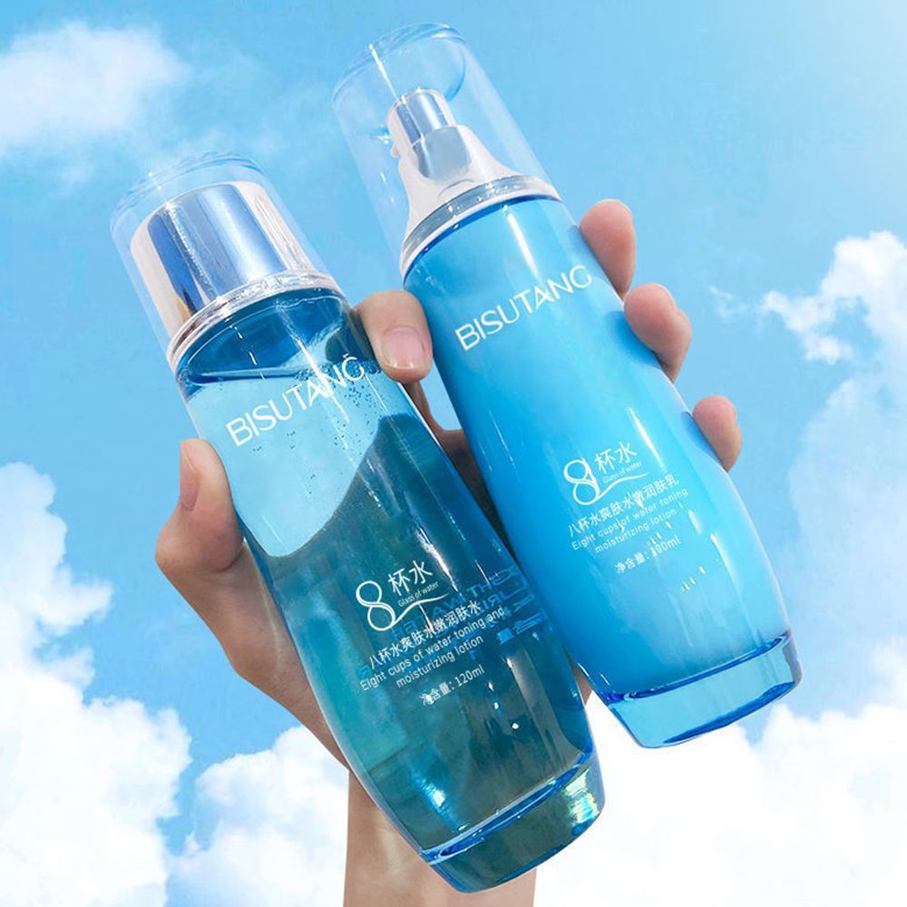 Spot Goods#Eight Cups of Water Toner, Hydrating Moisturizing Cream, Makeup and Skincare Product Set,