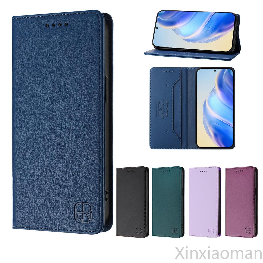 Dành Cho ZTE Blade A76 V70 MAX Vita A75 A73 V50 V60 A53 A52 Plus 4G 5G Vỏ RFID Chặn Khe Cắm Thẻ Ví D