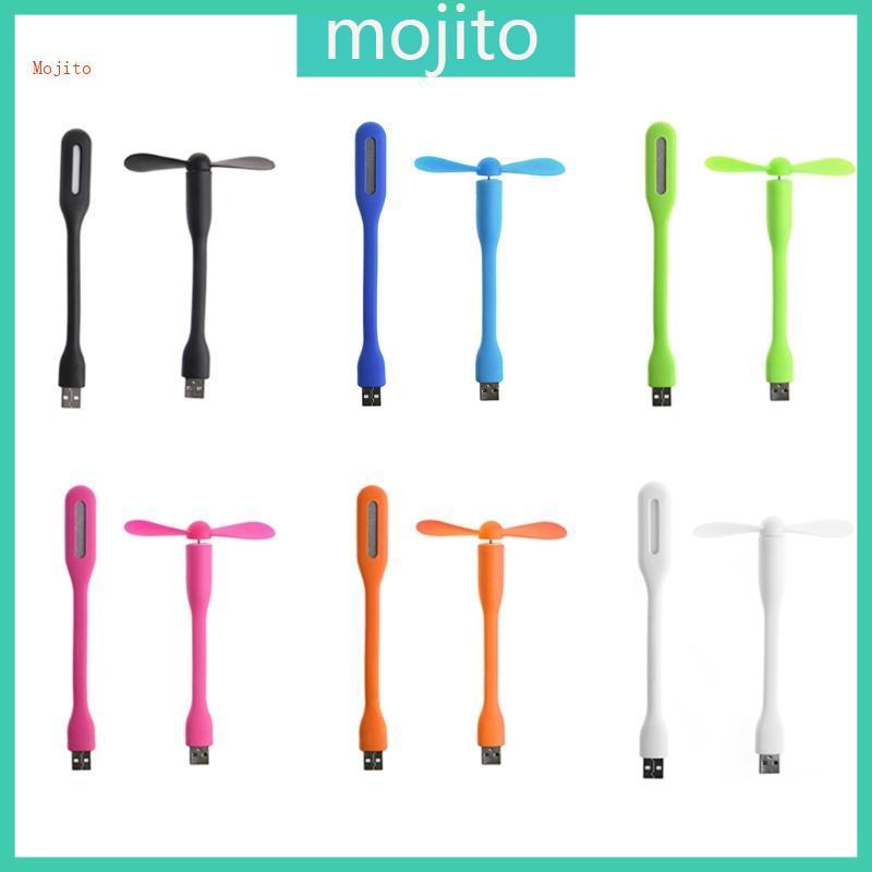 Quạt Mojito USB 5V Quạt Mini di động linh hoạt Quạt USB 5V có đèn LED USB