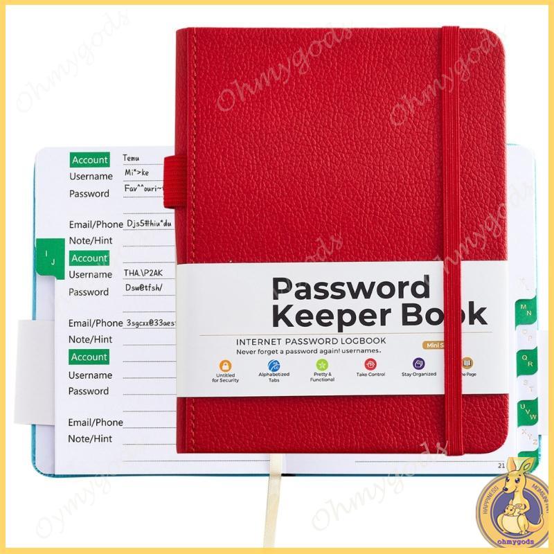 OMG * PU Leather Password Lock Organiser Notebook Address Information Collection Book