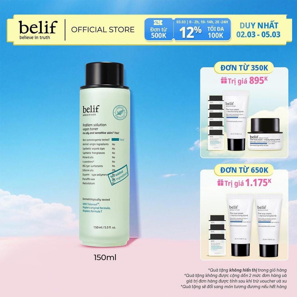 [belif Official] Nước cân bằng belif Problem Solution Toner 150ml