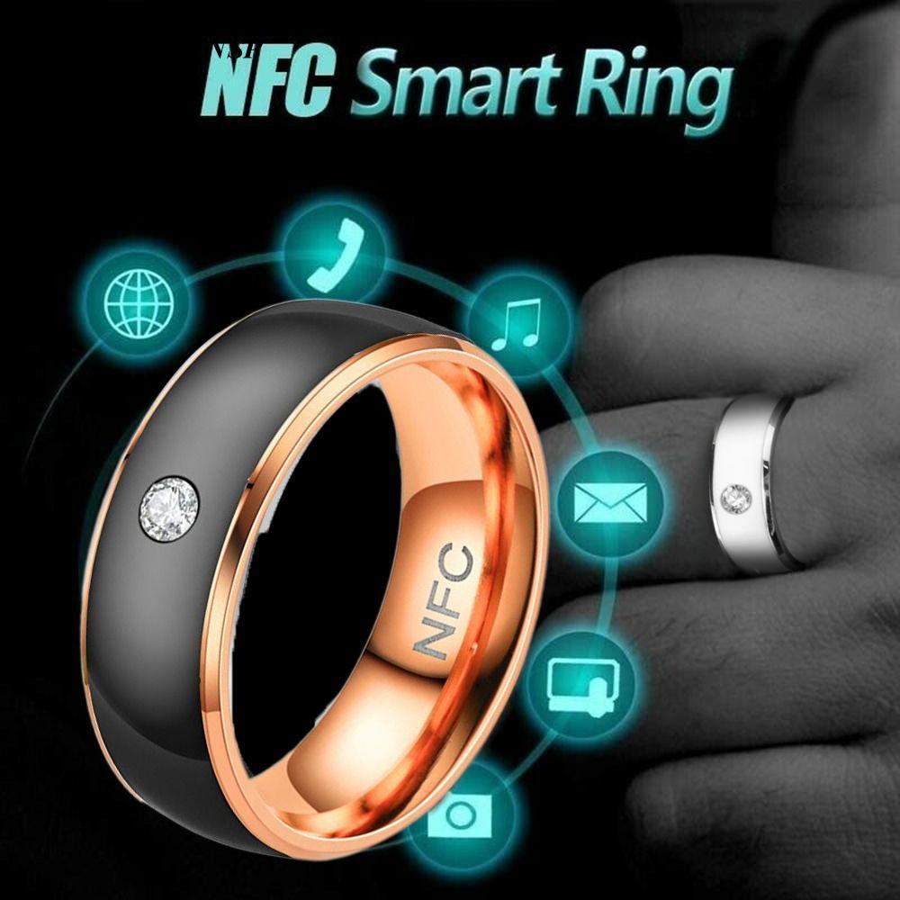Nhẫn kỹ thuật số ngón tay ZHOUMEIWENSP, Nhẫn thông minh NFC bằng thép không gỉ Magic Wear, Vòng đeo 