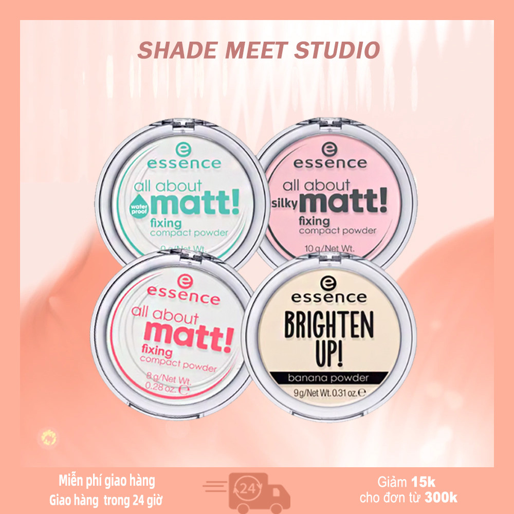 Essence Phấn Phủ Chuối 9g - Phấn Phủ Kiềm Dầu, Mịn Màng, Tạo Lớp Nền Hoàn Hảo