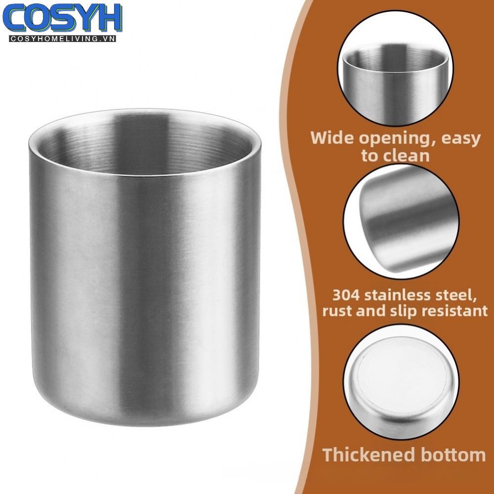 <cosyh>Stainless Steel Cup 304 Stainless Steel Handle-free Design Minimalist Look