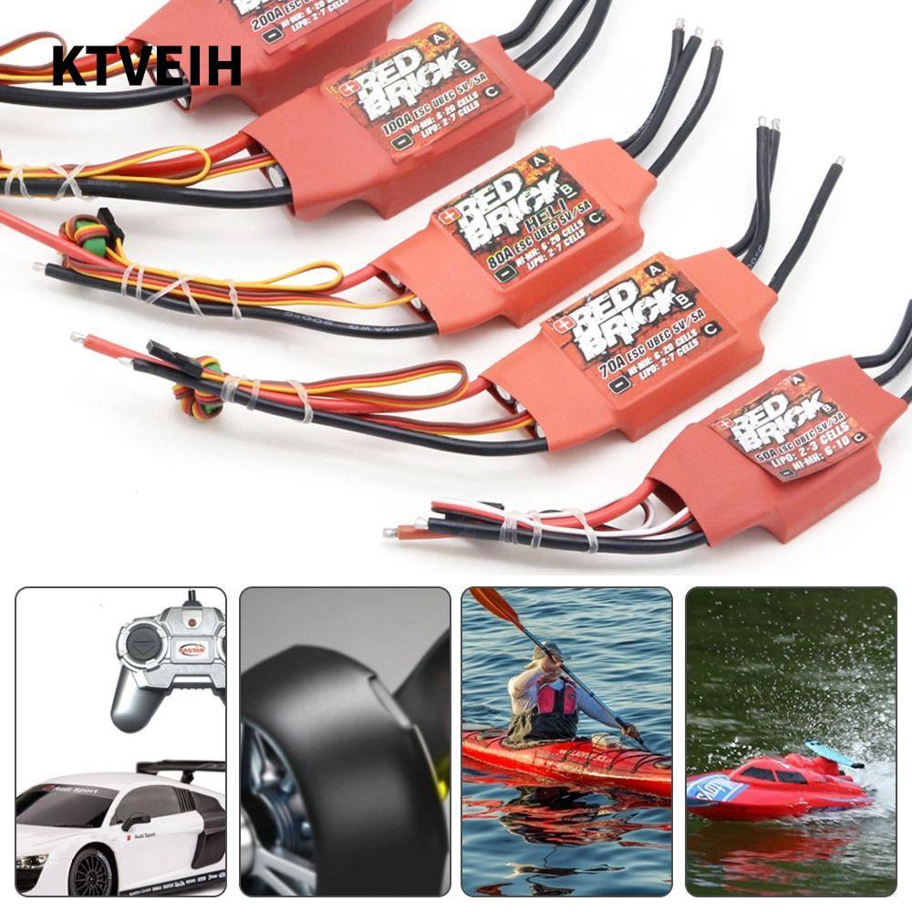 KTVEIH ESC không chổi than, Bộ điều khiển tốc độ điện tử 5V / 3A 5V / 5A 50A 70A 80A 100A 125A 200A,