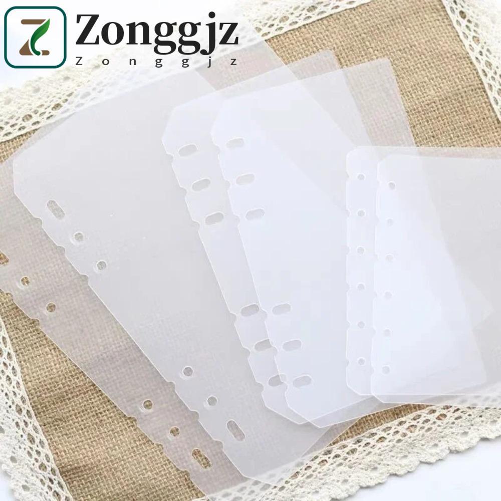 2 Chiếc Xoắn Ốc Binder Chia Trang Tách, A4 A5 A6 A7 DIY Loose-Leaf Notebook Refill Paper, Matte Tran