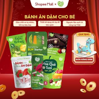 Bánh ăn dặm cho bé Mămmy vị trái cây, rau củ giàu vitamin và chất xơ thiết kế chống hóc, bé 6 tháng