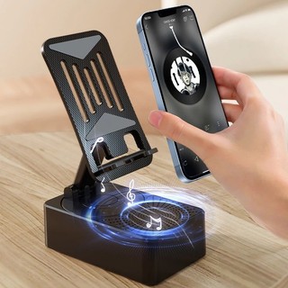 2 trong 1 đa chức năng điện thoại di động đứng tích hợp loa âm thanh nhỏ gọn chống trượt