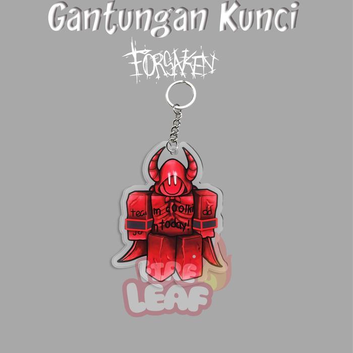 GANTUNGAN KUNCI AKRILIK ROBLOX FORSAKEN COOLKID MILESTONE 4 / KEYCHAIN GANCI ROBLOX KEREN - A