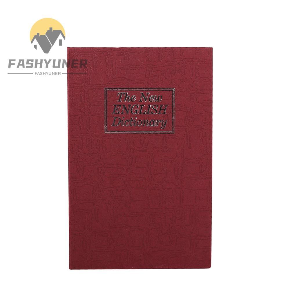 FASHYUNER Book Safe, Từ điển khóa an ninh kín đáo bằng kim loại, Tủ khóa ẩn Kích thước nhỏ Khóa kết 