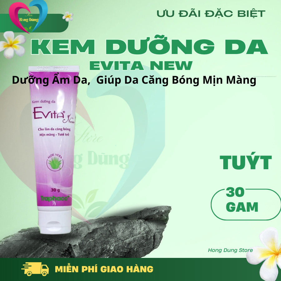 Kem Dưỡng Da Evita New Traphaco 30g Chính Hãng – Dưỡng Ẩm Da,  Ngăn Ngừa Lão Hoá, Giúp Da Căng Bóng 