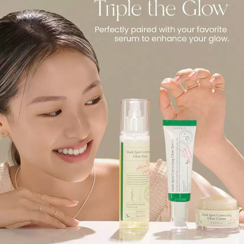 [MỚI] AXIS-Y Dark Spot Correcting Glow Sreum + Toner + Cram 125ml #brightening Kem #