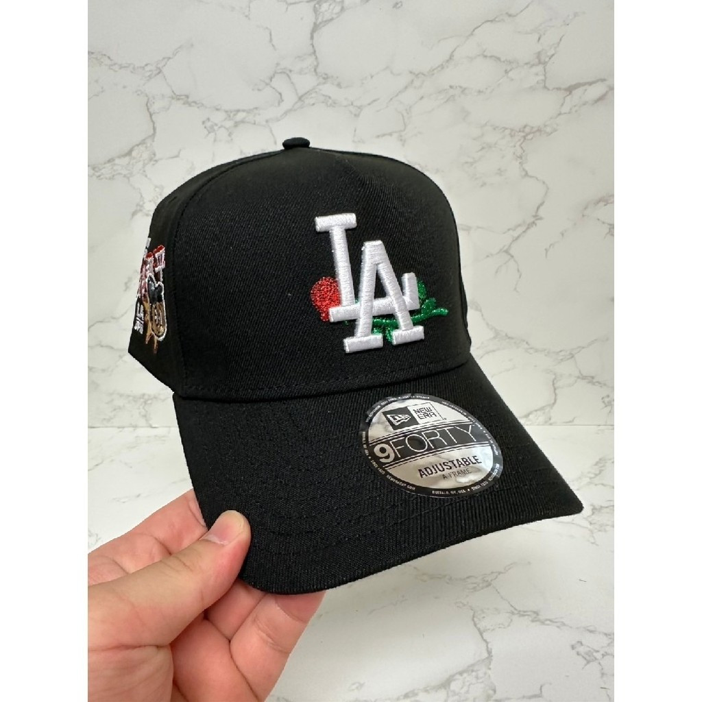 Mũ Snapback Los Angeles Dodgers Ohtani phiên bản đen, có miếng dán bên và khả năng chống nắng, phù h