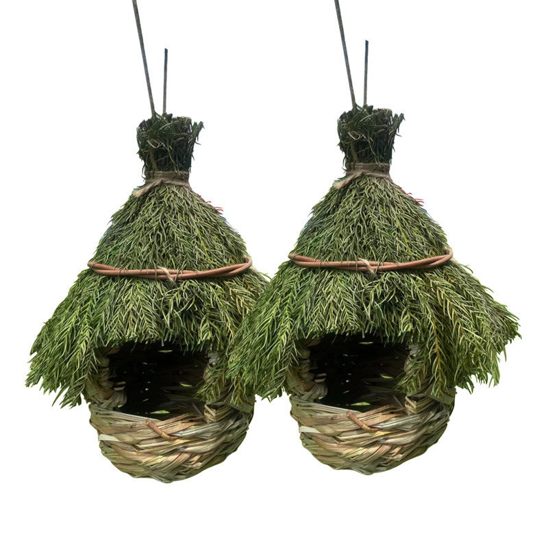 Daily Premium#Straw Bird Nest Hand-Woven Bird's Nest Gardening Decorations in Stock12DFJX BBH0