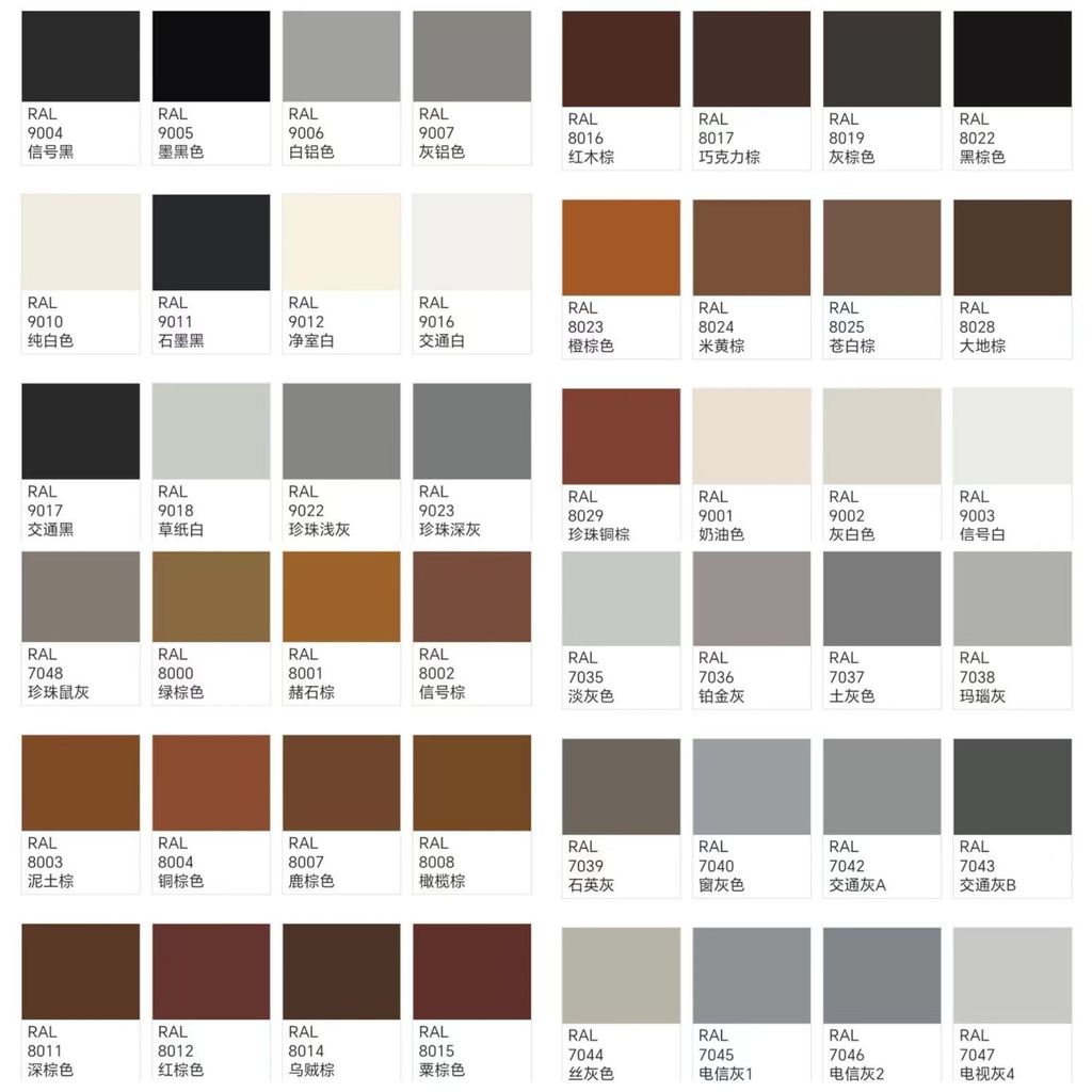 060312Thẻ màu R RAL tự sơn RAL7035 / 7038 / 7032 / 703 RAL7035 / 7038 / 7032 / 7035 / 7034 / 7022 / 