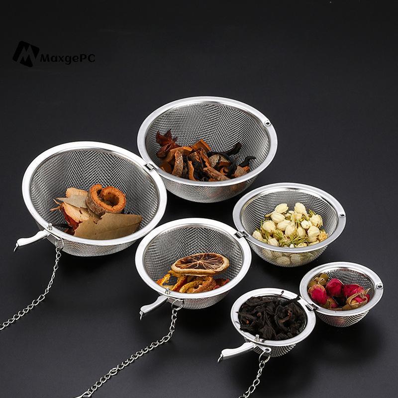 [Max-t] Máy pha trà không gỉ Sphere Loing Spice Tea Ball Strainer MeshTea Filter Tool mới