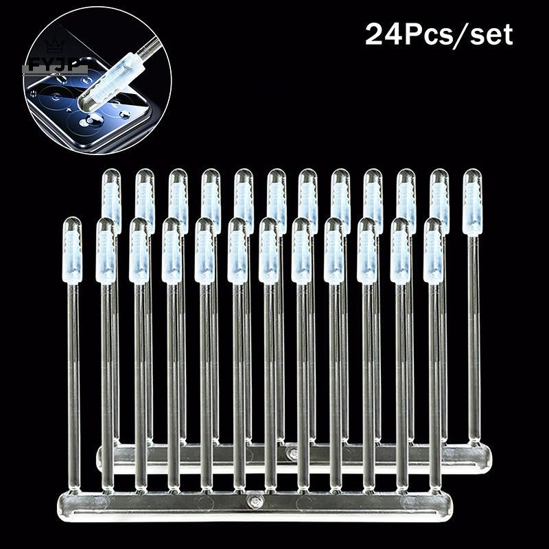 FEJP 24 Chiếc Nhựa Tổng Hợp Sti Camera Di Động Ống Kính Bụi Loại Bỏ Vân Tay Cho Điện Thoại Máy Ảnh C