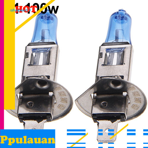 < COD > 2 Chiếc H1 / H4 / H7 55W / 100W Xenon Gas Halogen Đèn Trắng 12V 5000K Bóng Đèn