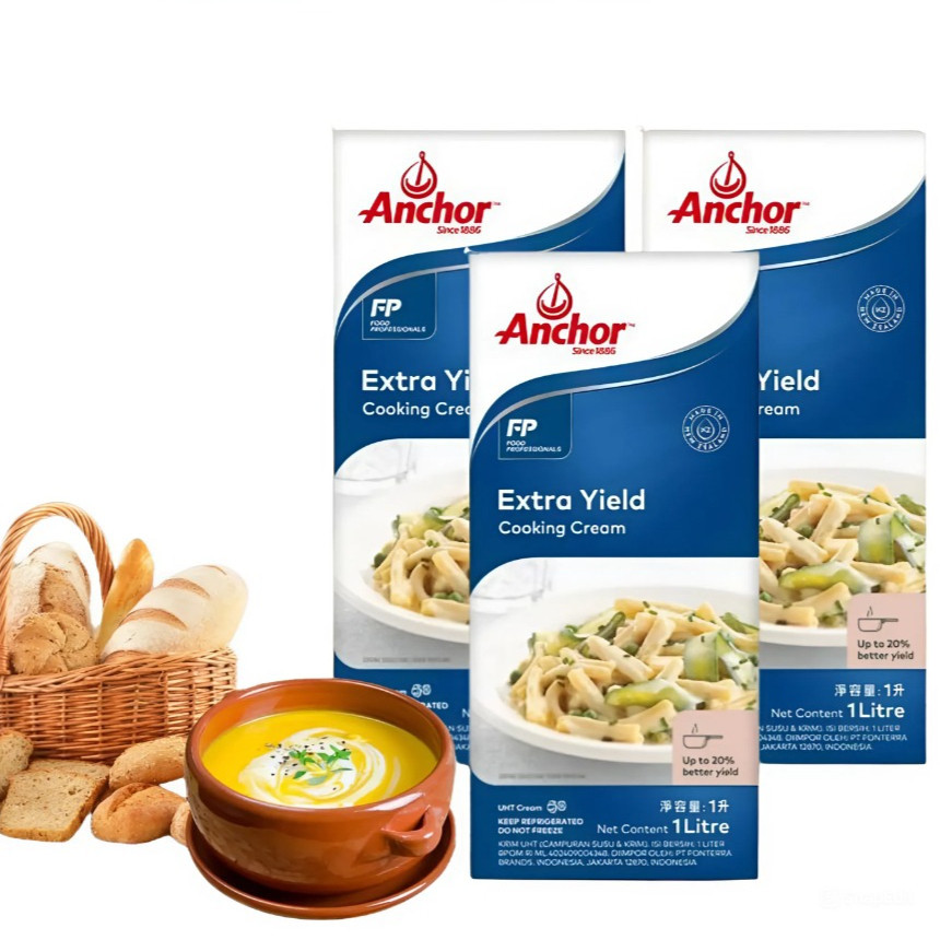 (Hỏa Tốc) Kem Nấu Cooking Cream Anchor 1L - thơm ngon, béo ngậy