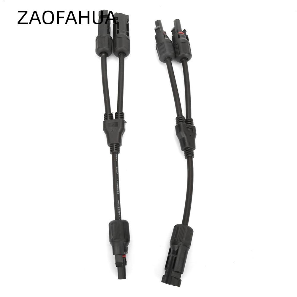 ZAOFAHUA 1 Cặp Bộ Chuyển Đổi Bảng Điều Khiển, Đầu Nối Nhánh FFM + MMF 1000V 30A Y, Bộ Chia Khớp Nối 