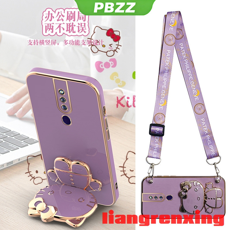 ốp điện thoại có dây đeo chéo ốp lưng OPPO F11 Pro OPPO F11 Ốp Điện Thoại Silicon Mềm Chống Sốc Mạ Đ