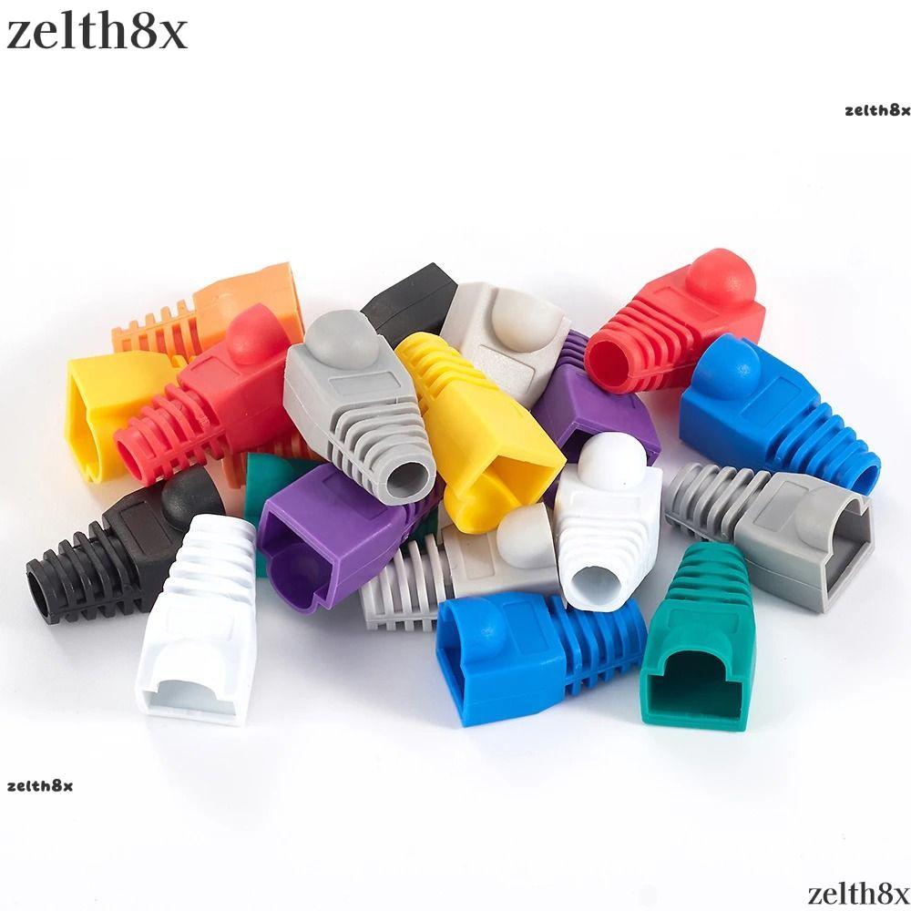 ZELLH 100 Cái OD6.5 Đầu Nối Cáp Cắm, Ethernet Boot CAT5e CAT6 RJ45 CoverNetwork Cable Cap, Chất Lượn