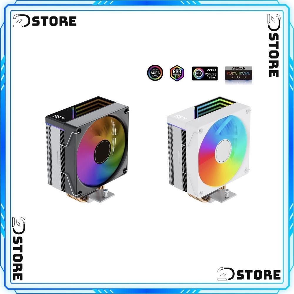 Tản Nhiệt Khí CPU JUNGLE LEOPARD KF420E DIGITAL ARGB (HIỂN THỊ NHIỆT ĐỘ/ LED VÔ CỰC ARGB)