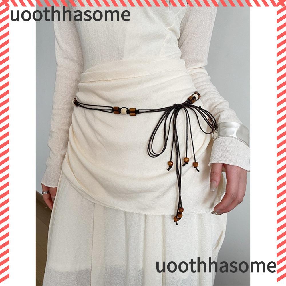 Dây thắt lưng UOOTHASHASOME, Thắt lưng Bohemian hợp thời trang Y2K, Trang trí váy cổ điển thời trang