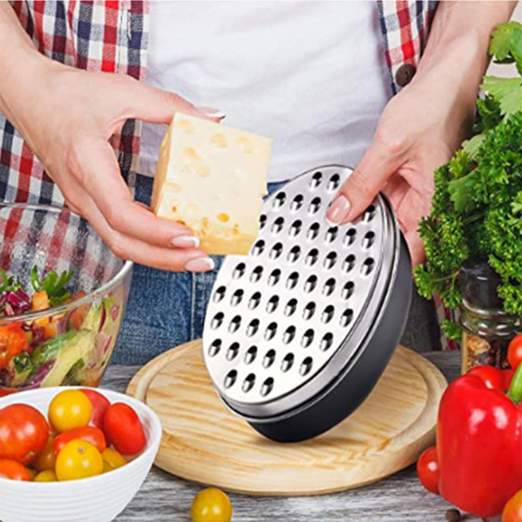 [Temponetics] Dụng cụ bào phô mai bằng thép không gỉ 430 có hộp đựng kín khí cho máy hủy tài liệu nh