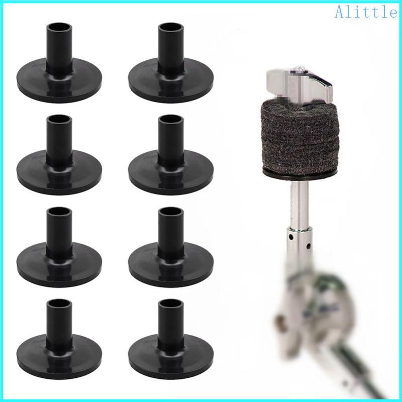 Alia 8 Chiếc Cymbal Tay Nhựa Đen Trống Dài Cymbal Tay Trống Bộ Phụ Kiện