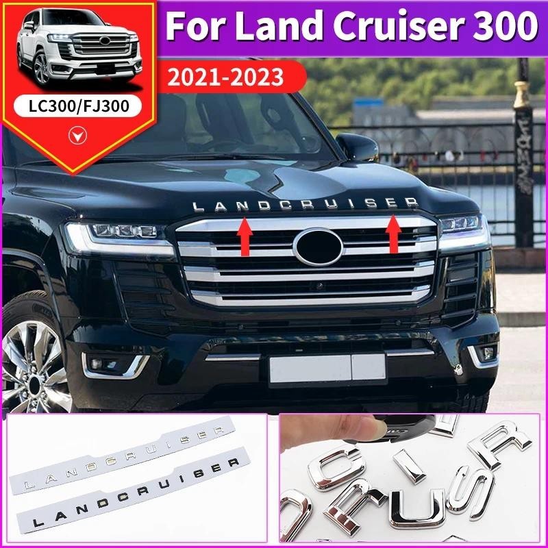 Dành Cho Xe Toyota Land Cruiser 300 LC300 Vỏ Động Cơ Trang Trí Land Cruiser Logo Sửa Đổi Phụ Kiện FJ