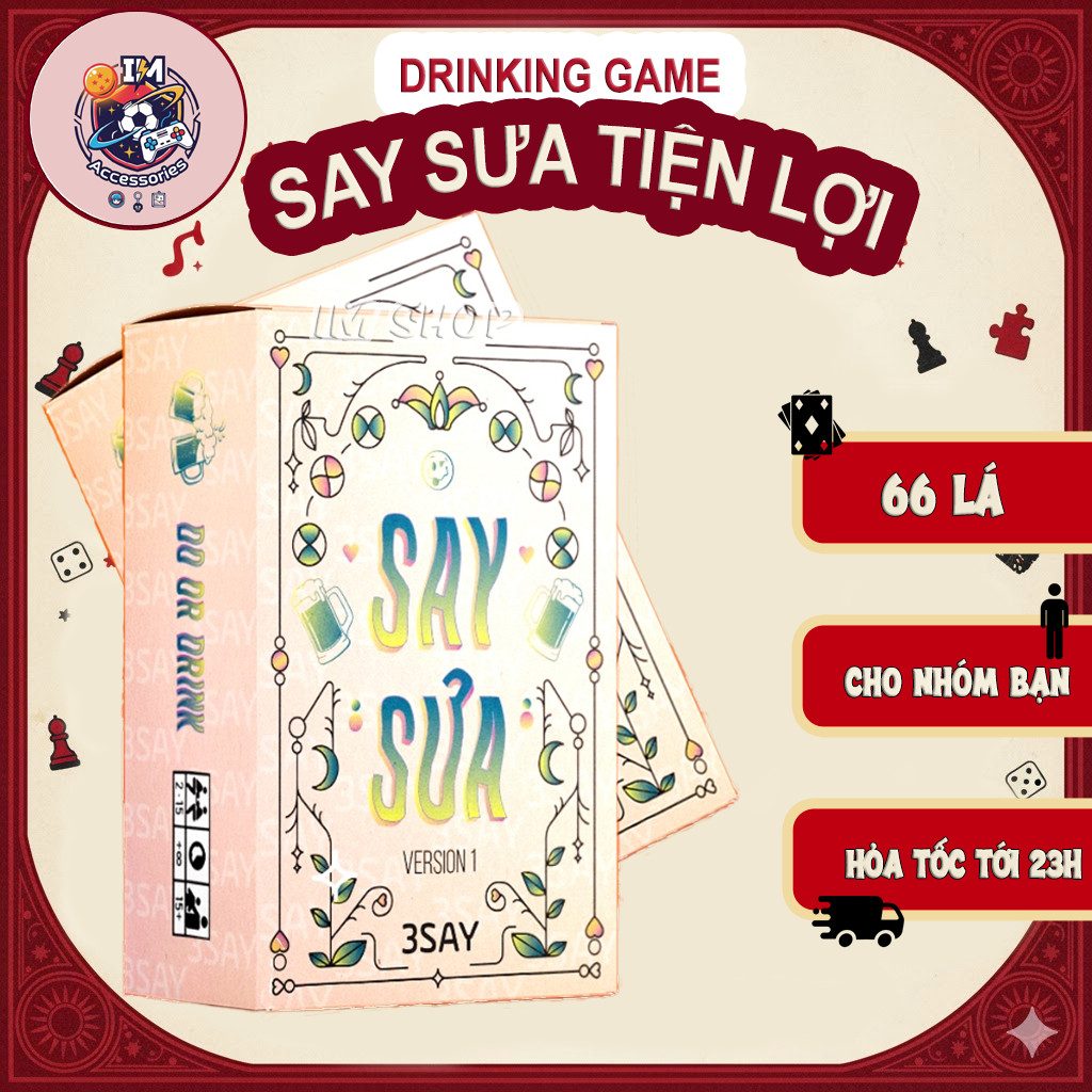 [DRINKING GAME] Bộ bài Say Sưa Thật, Thách, Câu Đố 66 Lá Cho Nhóm Bạn Drinking Game Trong Bữa Tiệc