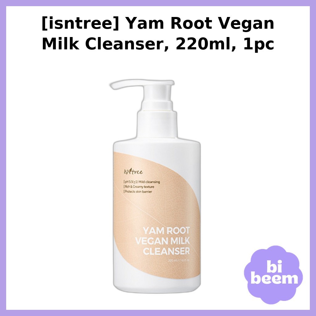 ISNTREE [istree] Sữa rửa mặt thuần chay Yam Root, 220ml, 1 cái / Sữa rửa mặt Hàn Quốc / Sữa rửa mặt 
