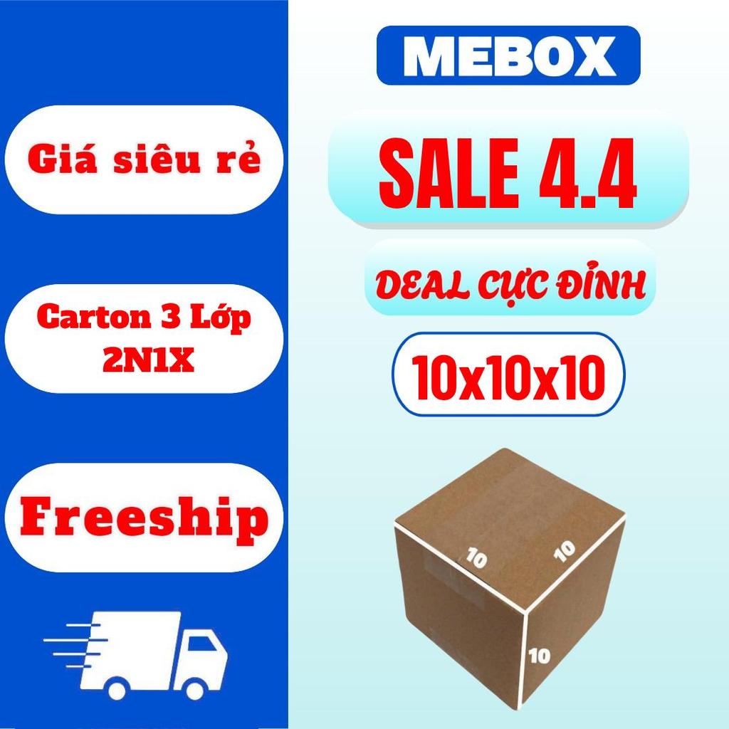 10x10x10 hộp carton gói hàng bộ 100